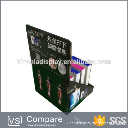 High Quality Custom Cosmetic Counter Paper Cardboard Display Stand